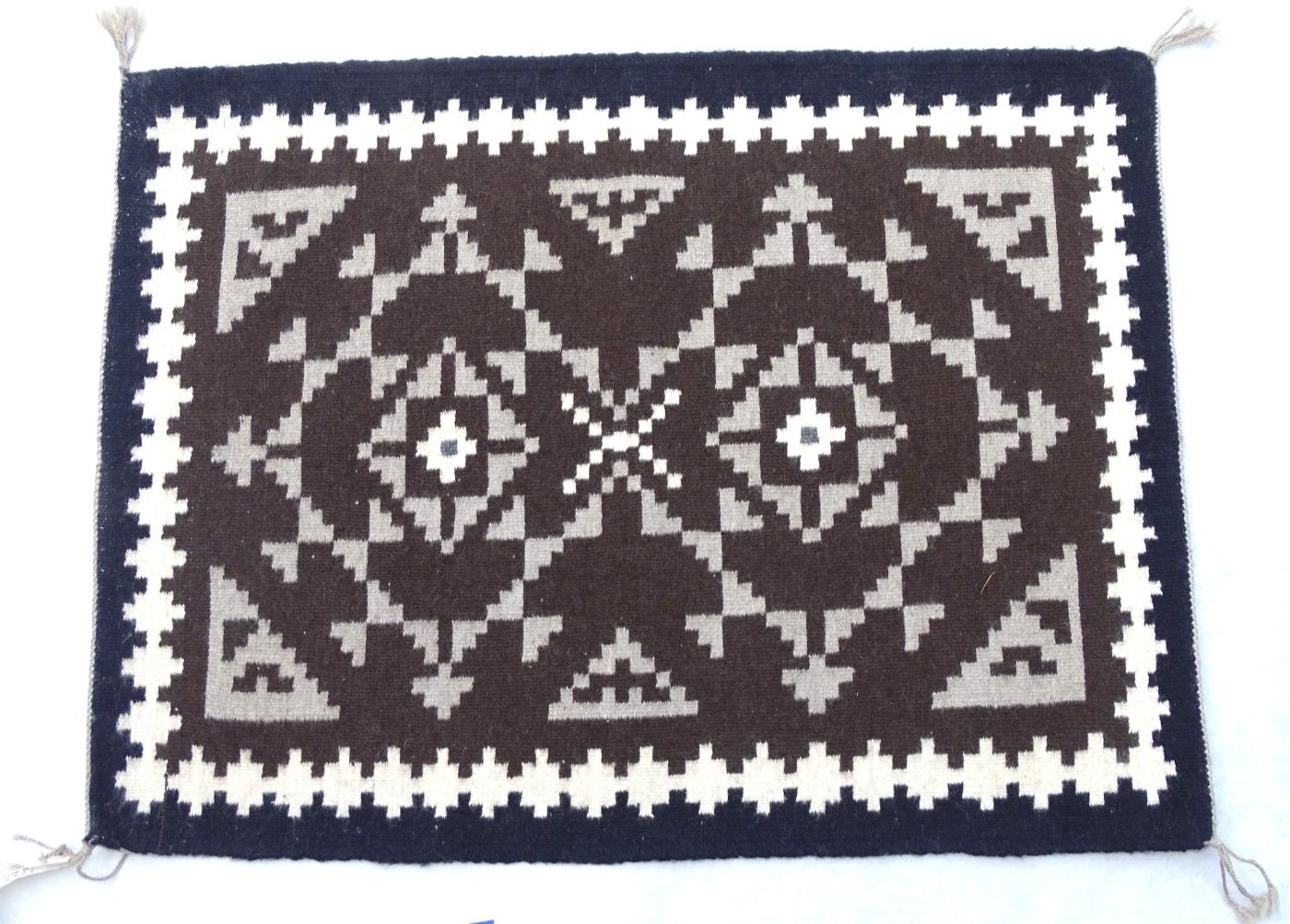 Navajo Two Grey Hills rug by Elouise Brown, 23 x 31 in.