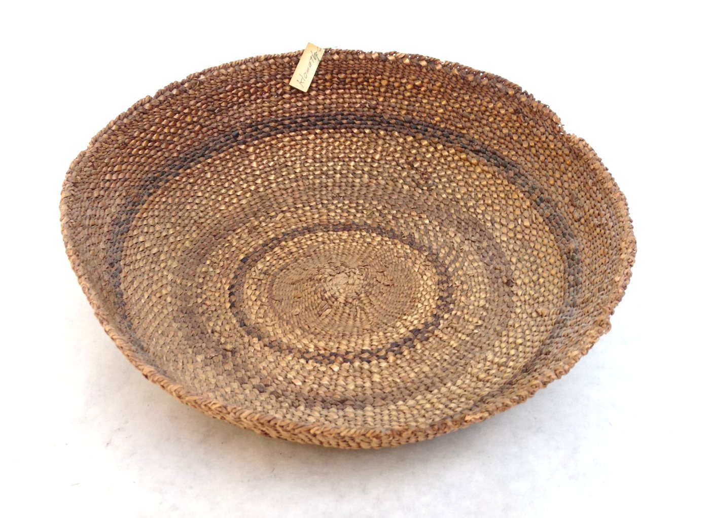 Klamath twined tule bowl
